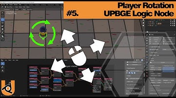 UPBGE Wonder Egg X Vampire Survivors #5 | Player Rotation | Logic Node | Nhij Quang