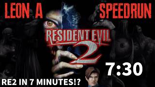 Resident Evil 2 (1998) Leon Speedrun in 7 minutes screenshot 5