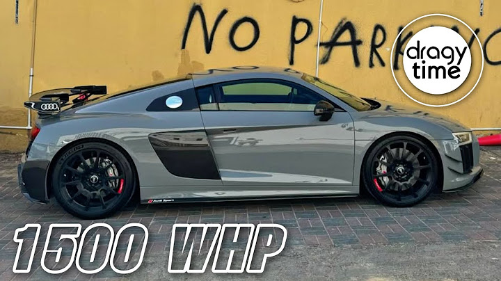 1500 WHP Audi R8 V10 Performance TWIN TURBO | Acceleration from 0-350 Km/h (218 mph)