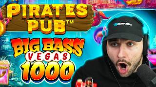 HUNTING PIRATES PUB AND BIG BASS VEGAS 1000 WITH MASSIVE SPINS!!!