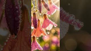 Morning Dew Drops On Flowers Relaxing Nature Aesthetic