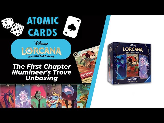 Disney Lorcana Unboxing   The First Chapter Illumineers Trove
