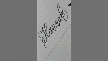Calligraphy #handwriting #lettering #writing #signature #art #shortvideo ☆Hannah☆