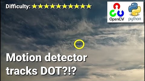 Tracking a pixel-sized fighter jet | OpenCV Python Object Tracking Motion Detector