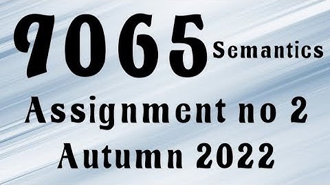 AIOU Code 9065 Solved Assignment No.2 Autumn 2022 #aiou #aiousolveassignments