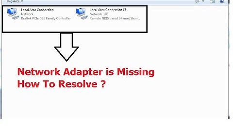 network adapter missing windows 7