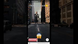 OBUNGA Attack on City New York!! on google earth#shorts