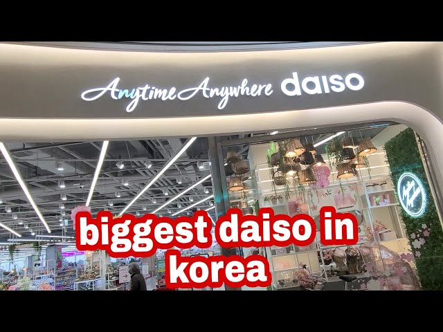 shopping in korea vlog 🇰🇷 daiso stationery haul 🐰 pink bunny 