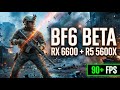 Battlefield 6 BETA | RX 6600 + Ryzen 5 5600X