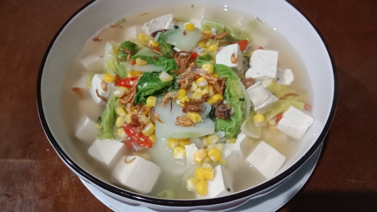 MENU ANTI KOLESTEROL, SAYUR SAWI PUTIH & TAHU SEGAR TANPA MINYAK COCOK UNTUK MENU BUKA PUASA & SAUR