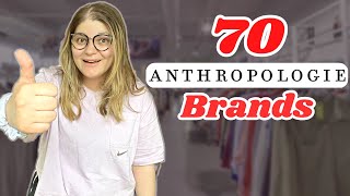 The 70 BEST ANTHROPOLOGIE Brands to Thrift & Resell Online in 2023!