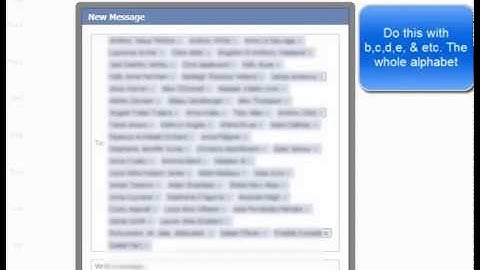 SEND MESSAGE to ALL FRIENDS on FACEBOOK INSTANTLY!!! - No need to start a group!