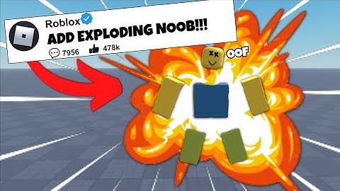 I made a ROBLOX game from YOUR comments!