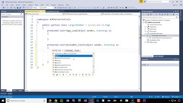 ASP.Net Web Forms - Largest Number Example