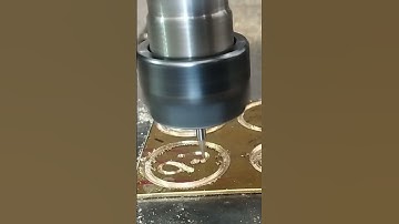 Machining a GolfBall Marker #cnc #cncmachine #cncmachining #brass #shorts