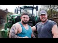 10 ton tractor pull with adam bish bishop uks strongest man 2022  events training