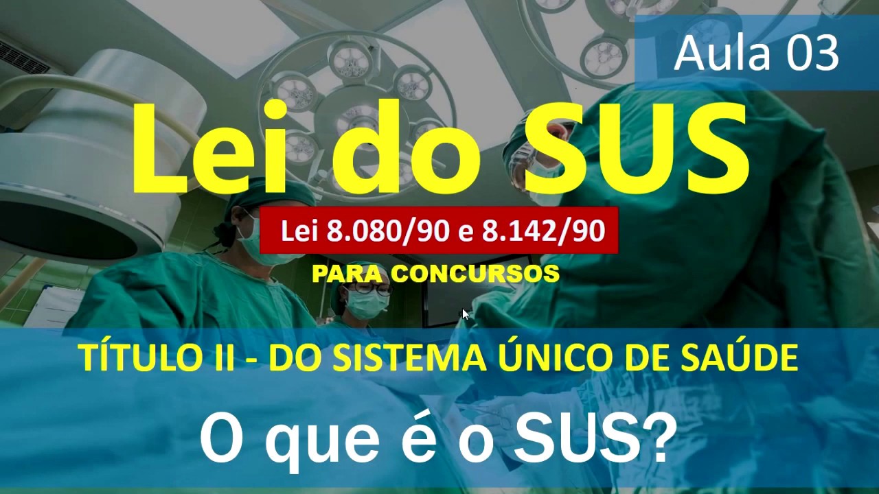 Sobre A Lei No 8 080 90 é Correto Afirmar Que