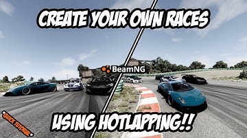 How to use *Hotlapping* in BeamNG.drive! (Create CUSTOM RACES against AI!) [BeamNG.drive]