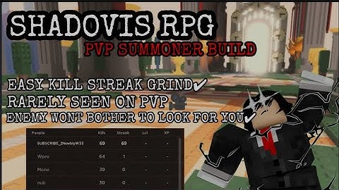 Shadovis Roblox - PVP Summoner Build