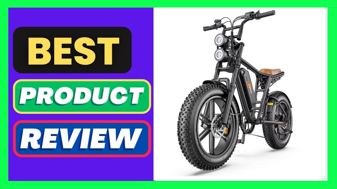 HillMiles MileZoom1 Fat Tire E-Bike, 250W Motor, 75Nm Torque,