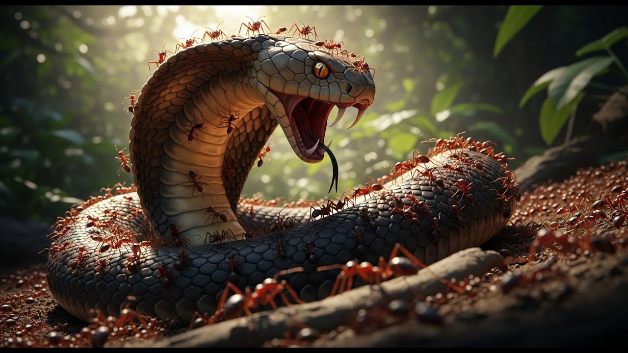 king  serpent  vs   soldier  ants  a  deadly  amazon  battle