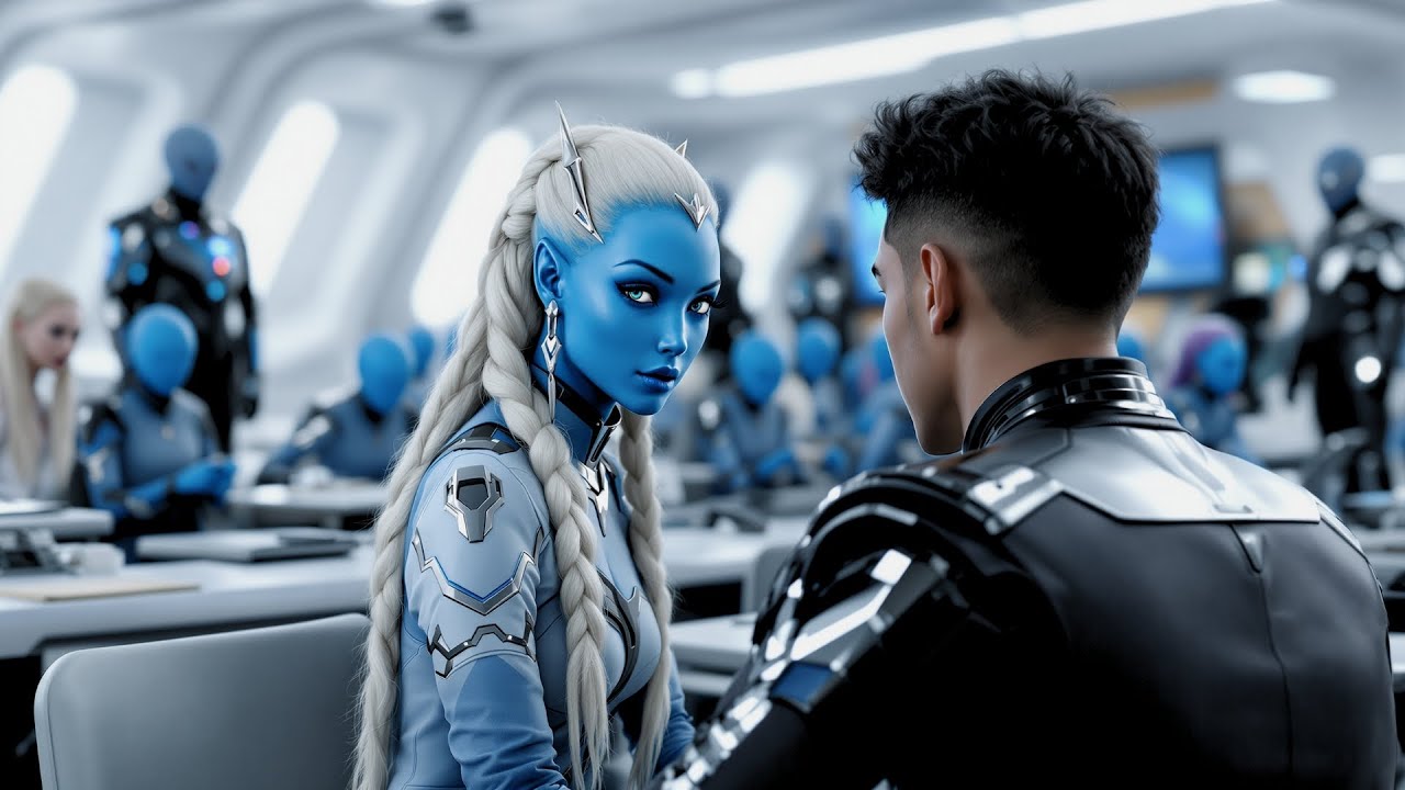 They Put a Human Boy in a Class Full of Alien Girls… But One of Them Couldn't Stop Staring