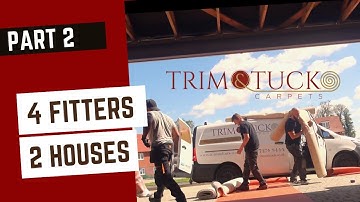 How To Fit Carpet For 2 Houses At Once | PART 2 | Trim & Tuck Carpets