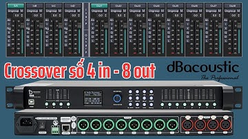 Test Cốt Số DBACOUSTIC CD48, 4 Ngõ Vào 8 Ngõ Ra