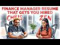 How To Write an Amazing Finance Manager Resume | 4 Golden Rules | ATS Optimized Template Included