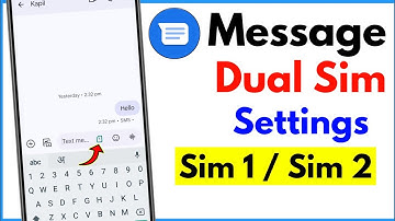 Message Settings Sim 1 Sim 2 | Dual Sim Message Setting