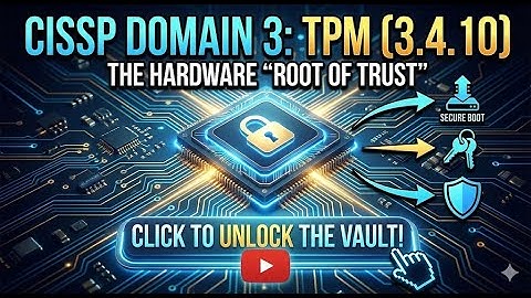 CISSP Domain 3: Trusted Platform Module (TPM) & Hardware Root of Trust