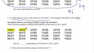 PC12 11.1c (pt1) Permutations with Identical Objects