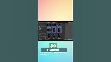 free blender addon blendref a puref alternative #blender #blendertutorial