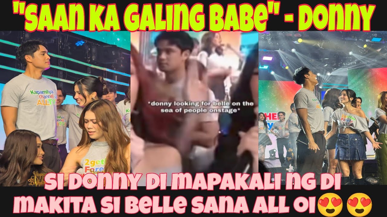 DONNY TODO HANAP KAY BELLE SA LAST SEGMENT NG ASAP!! NAWALA KASI ITO SA KANYANG TABI! 😍😍