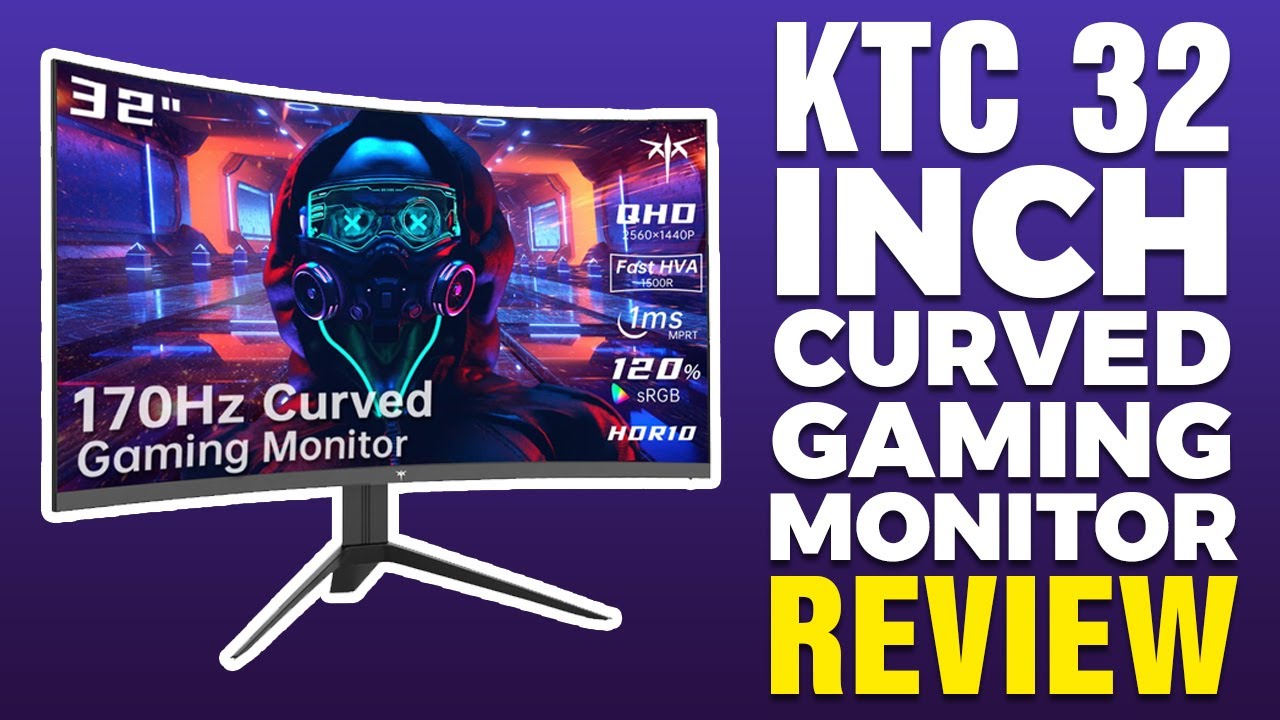 KTC 32 inch Curved Gaming Monitor Review - YouTube