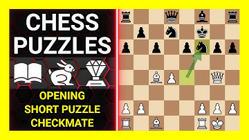 Chess Puzzles to Practice. Themes: Opening, Short puzzle, Checkmate. Learn Chess