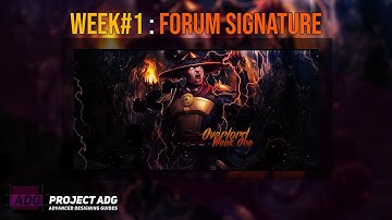 Week#1: Forum Signature tutorial
