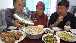 [[Soft bean curd stew & Roasted goldeye rockfish]] - Mukbang eating cooking show