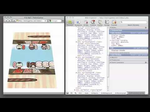 Demonstration of Porting iPhone iPad Game into HTML5 CSS3 Javascript
