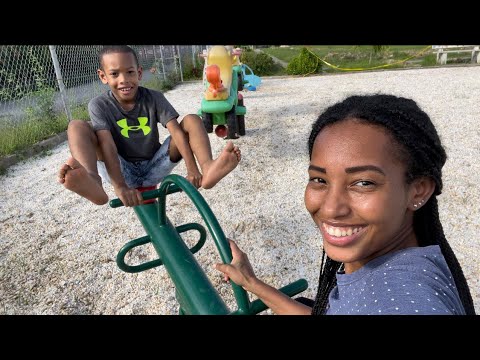 WE HAD A WHOLE PLAY PARK TO OURSELVES!  | TRINIDAD YOUTUBER