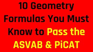 Ten Geometry Formulas You Must Know to Pass the ASVAB & PiCAT | Grammar Hero's Free ASVAB Tutoring