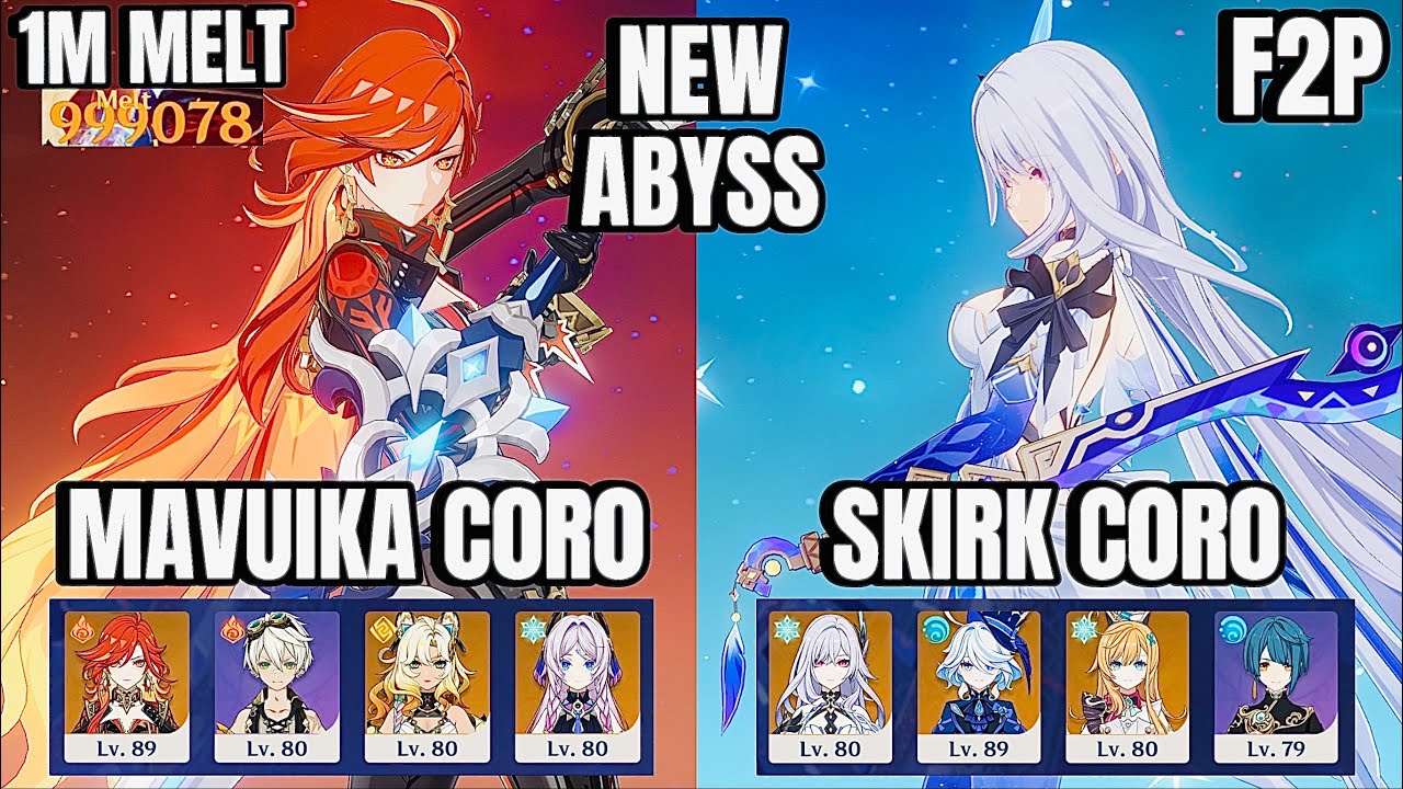 NEW SPIRAL ABYSS 5.7 FLOOR 12 with C0 MAVUIKA & C0 SKIRK | GENSHIN IMPACT