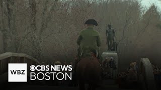 Reenactment and parade held in Concord to mark 250 years since the American Revolution
