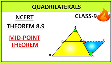 Quadrilaterals Theorem 8.9 Proof II Chapter 8 II Ncert Class9th maths #quadrilateral #class9thmaths