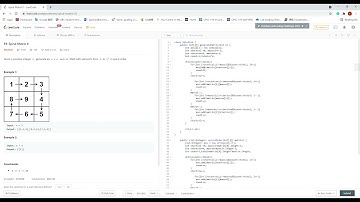 leetcode中文流做题日记(59)Spiral Matrix II
