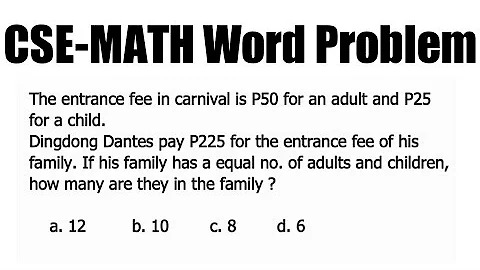 CSE-Math Sample question | If his family has an equal number of adults & children, how many are they - DayDayNews