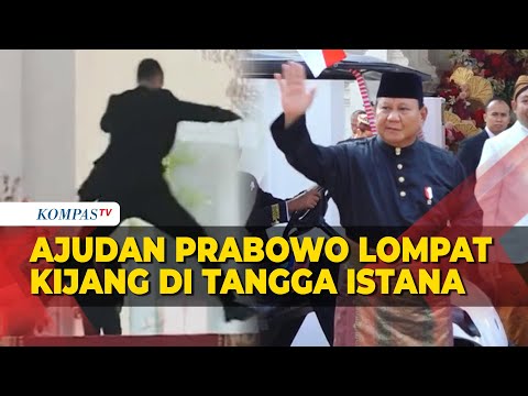 Ajudan Prabowo Lompat Kijang di Tangga Istana, Karena Hal Ini