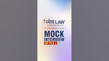 Candidate experience of Mock Interviews conducted in Prayagraj.#dhyeyalaw #mockinterview #prayagraj
