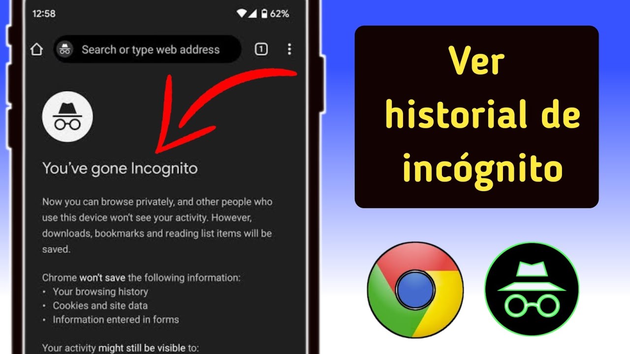 Cómo ver el historial de incógnito en Google Chrome en Android - YouTube