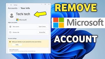 How to logout microsoft account in laptop | microsoft account kaise hataye windows 11